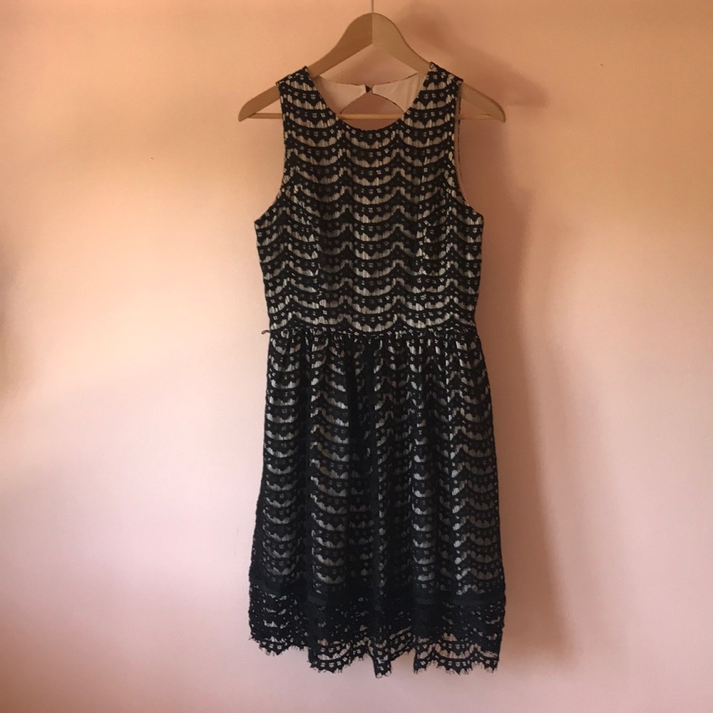 Lace Overlay Dress